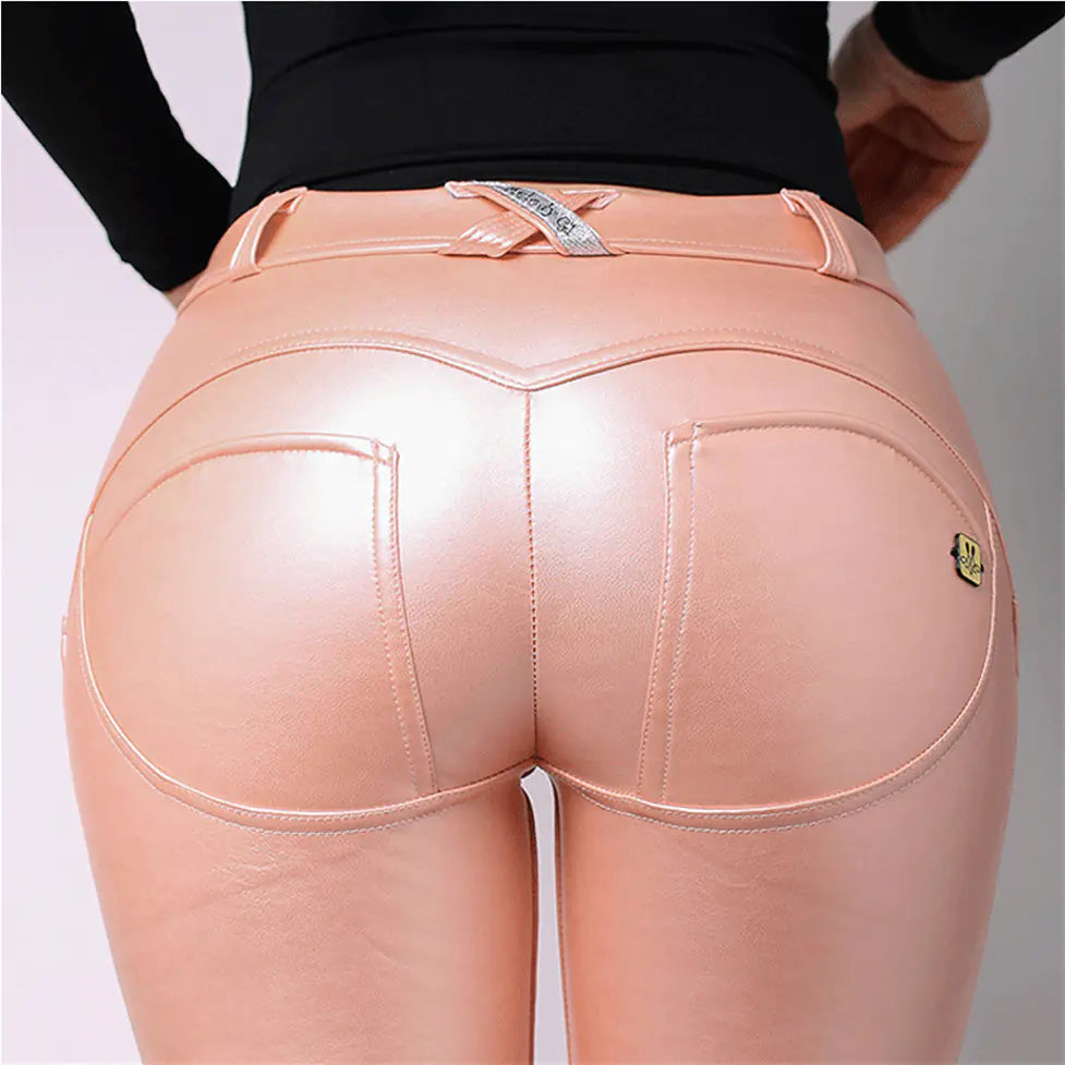 Plus Size Velvet Yoga Fitness Leather Pants for Women