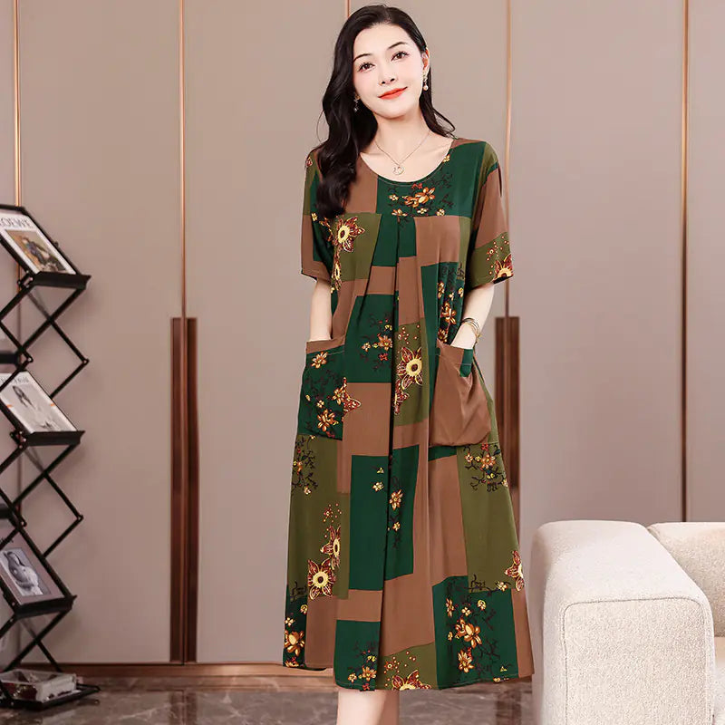 2023 Plus Size Cotton Dress for Summer Women