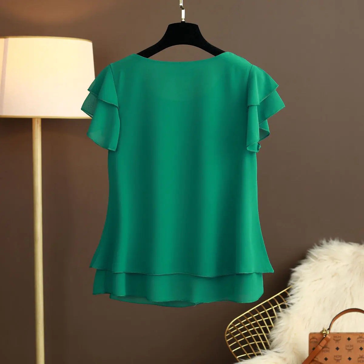 Plus Size Summer Chiffon T-Shirt for Women