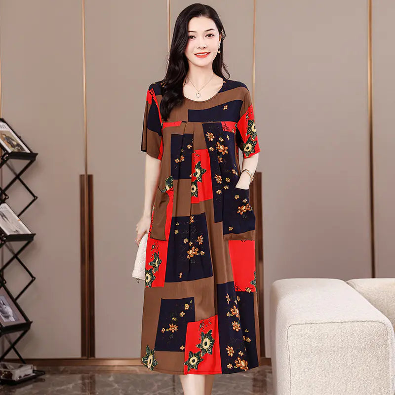 2023 Plus Size Cotton Dress for Summer Women
