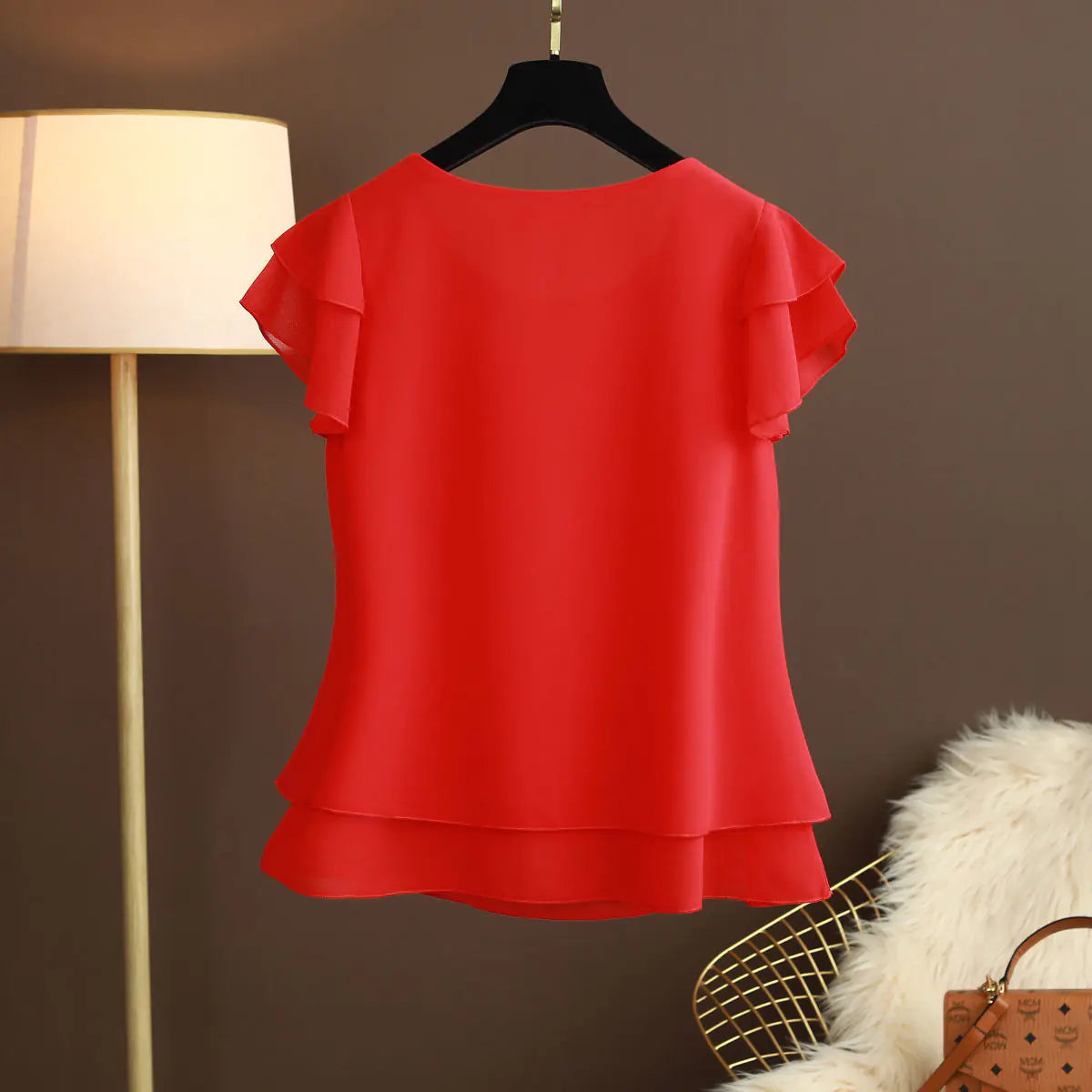 Plus Size Summer Chiffon T-Shirt for Women