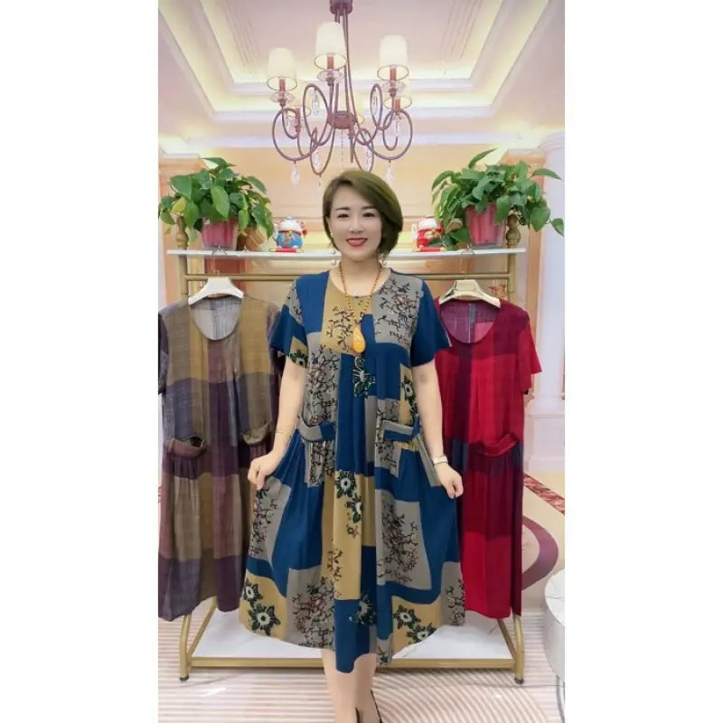2023 Plus Size Summer Dress for Older Women