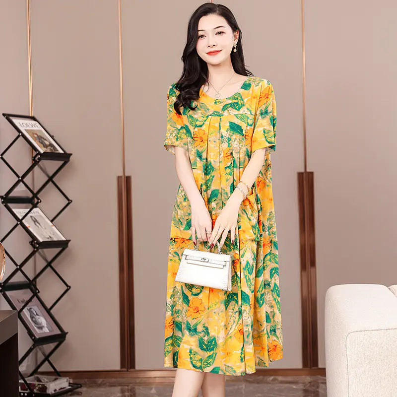 2023 Plus Size Cotton Dress for Summer Women
