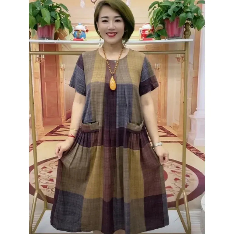2023 Plus Size Summer Dress for Older Women