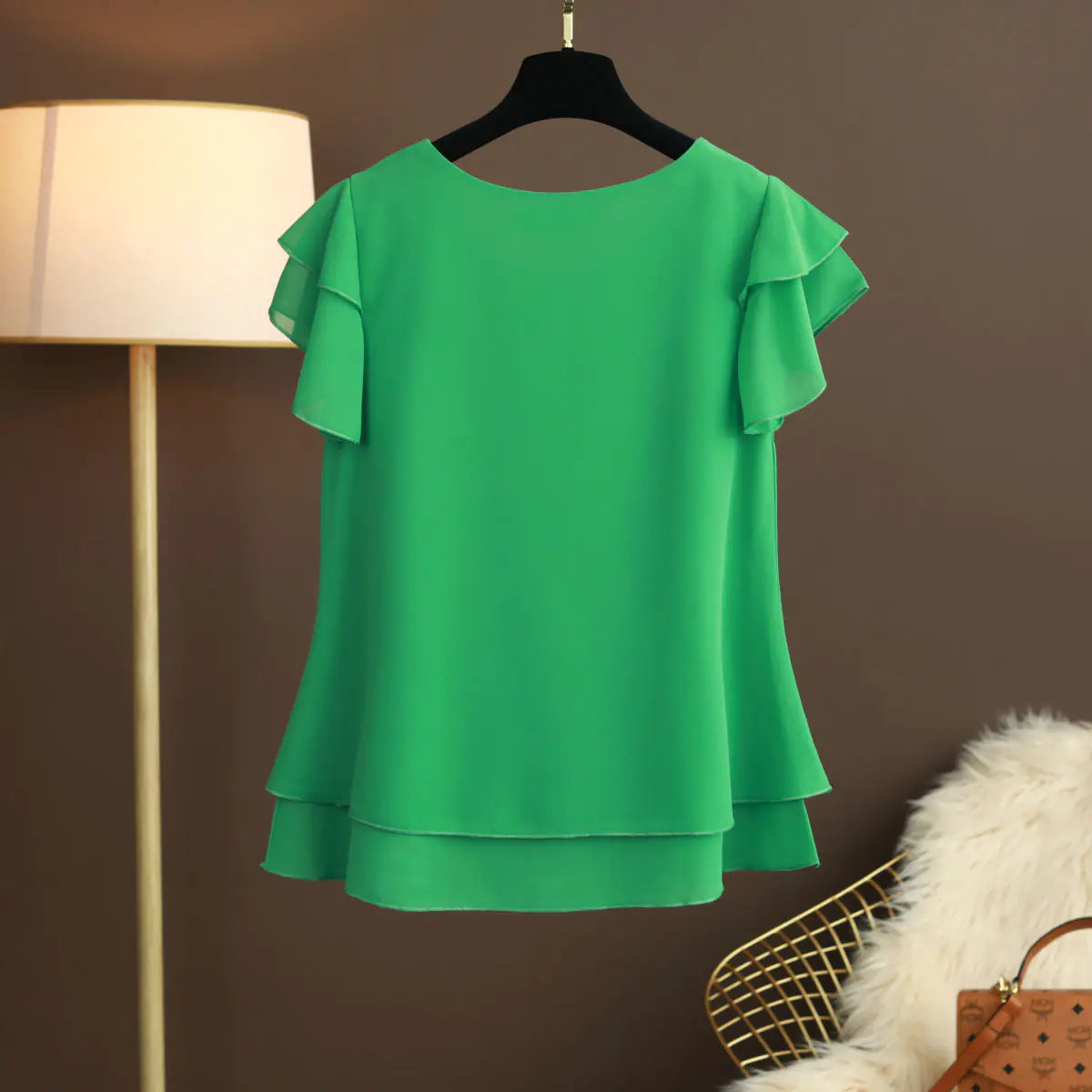Plus Size Summer Chiffon T-Shirt for Women