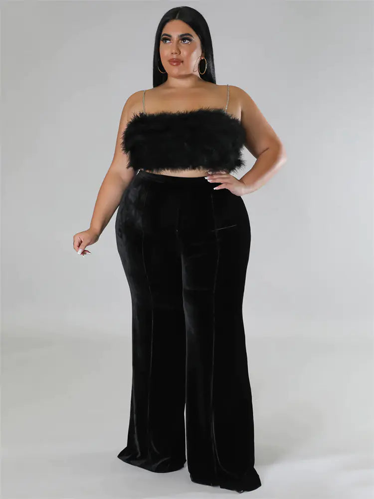 Plus Size Casual Flared Leggings for Women