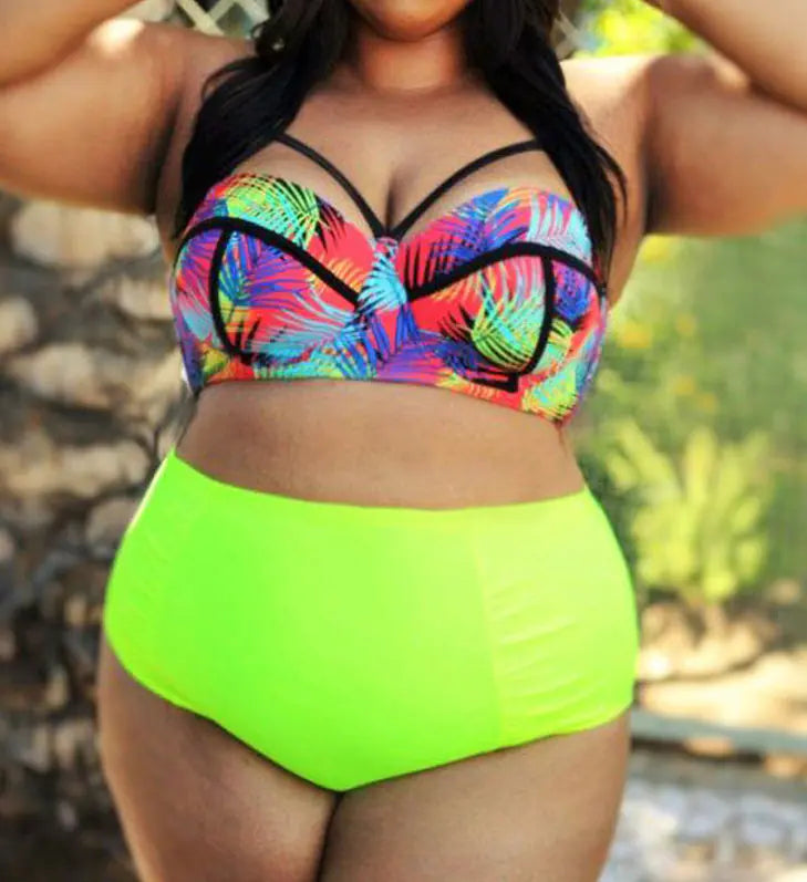 Plus Size Two-Piece Bikini for Curvy Women