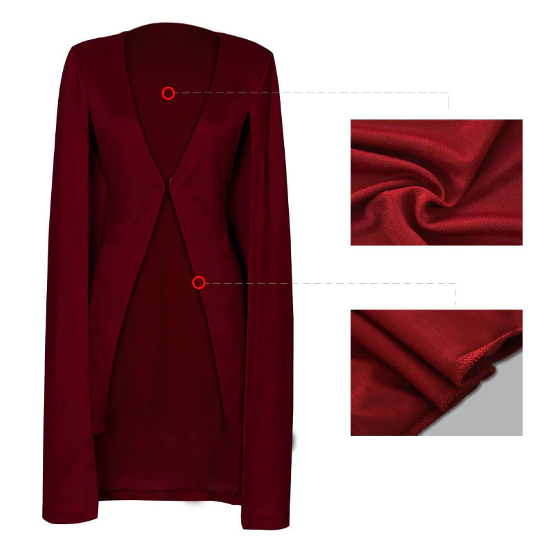 Plus Size Solid Color Long Coat for Women