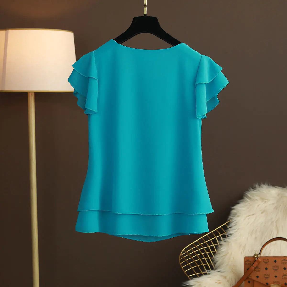 Plus Size Summer Chiffon T-Shirt for Women