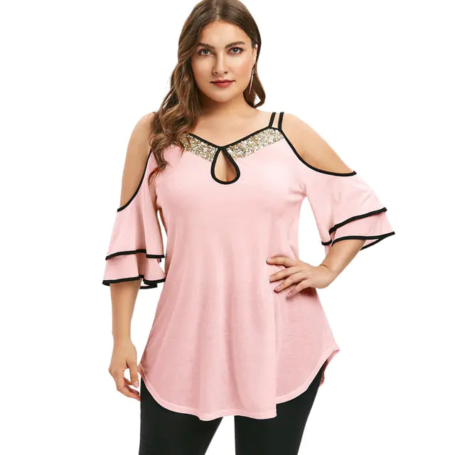 Strapless Casual Plus Size Top for Women