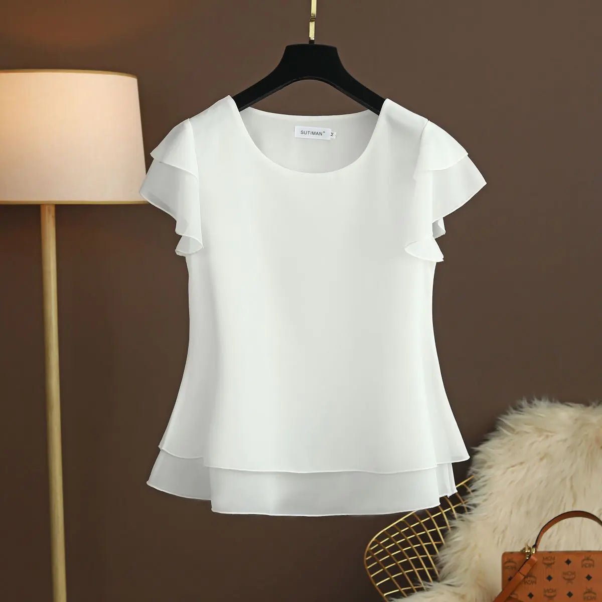 Plus Size Summer Chiffon T-Shirt for Women