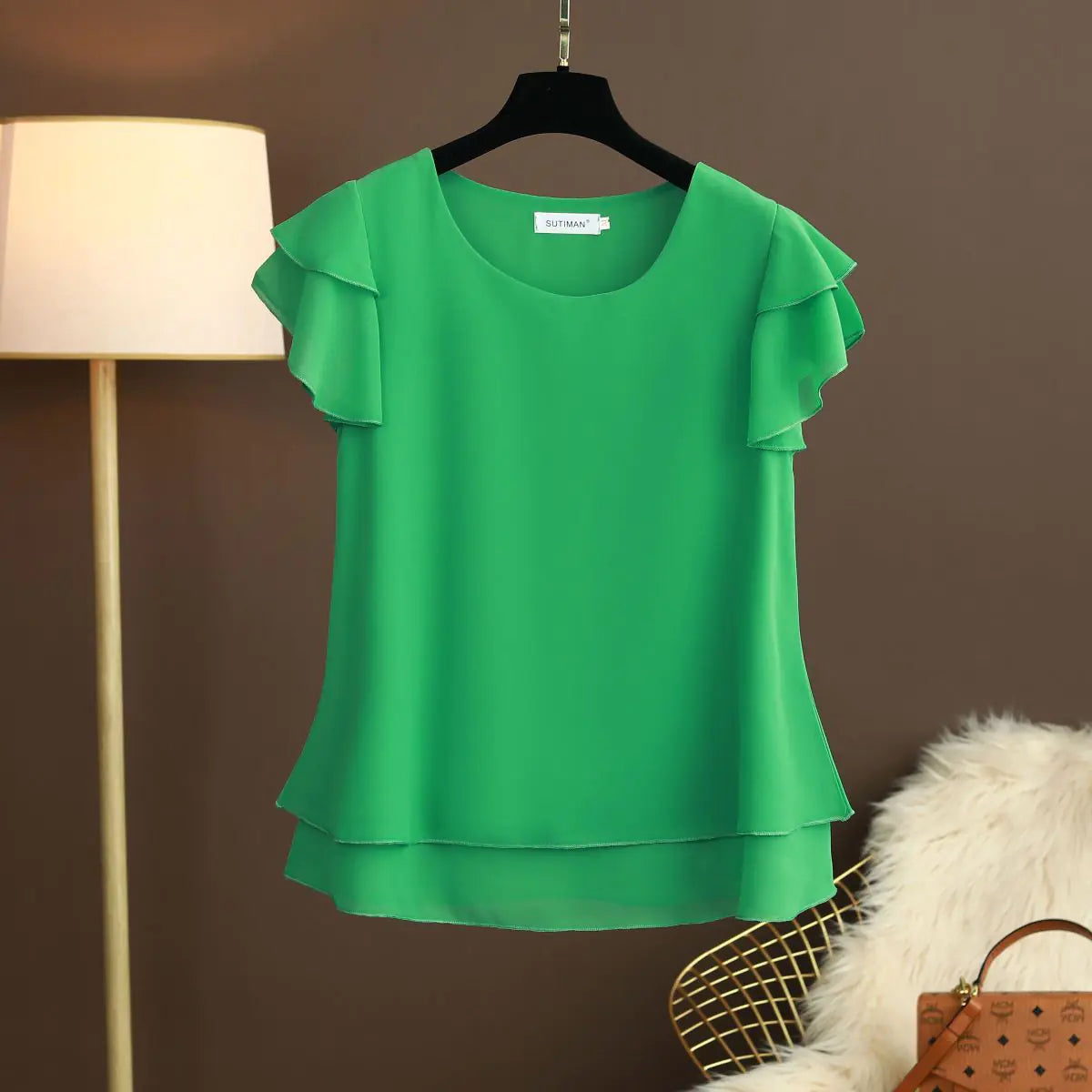 Plus Size Summer Chiffon T-Shirt for Women