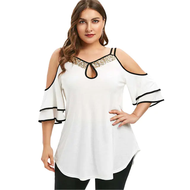 Strapless Casual Plus Size Top for Women