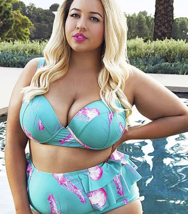 Plus Size Two-Piece Bikini for Curvy Women